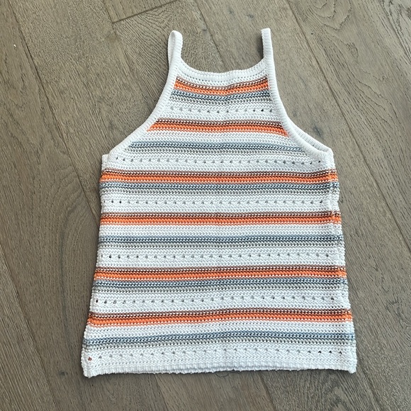 EUC (worn once) 525 America ‘Jinney’ stripe halter crochet tank top (small) - Picture 6 of 6